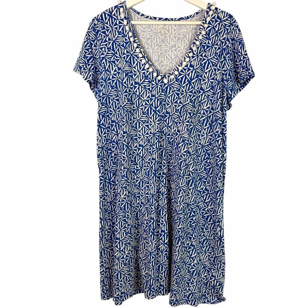 Lilly Pulitzer Etta Dress size XL pom detail